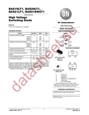 BAS21LT1G datasheet  